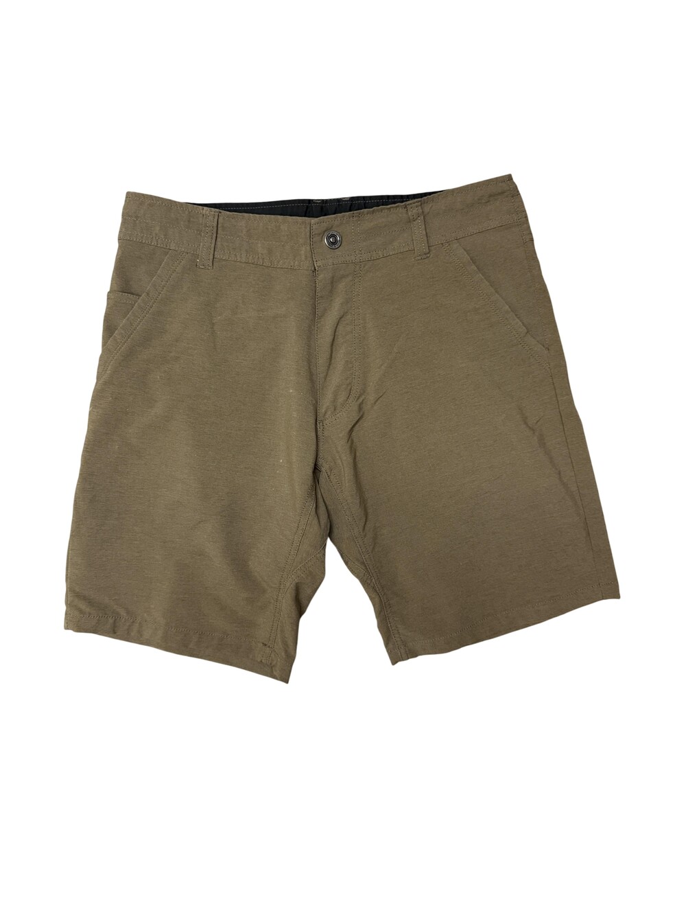 Kuhl Shorts Mens 32 Green Chino Canvas Stretch Casual Travel Hiking Summer